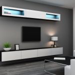 Cama TV stand VIGO 140 30/140/40 black/white gloss