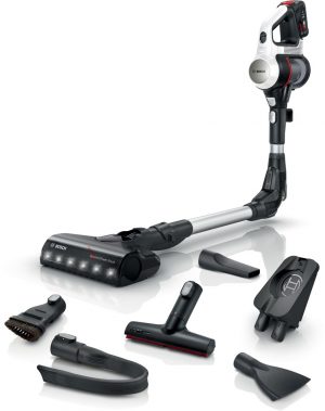 Bosch BSS711W stick vacuum/electric broom Battery Dry Bagless 0.3 L Black, Silver, White