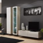 Cama TV stand VIGO 140 30/140/40 sonoma/white gloss