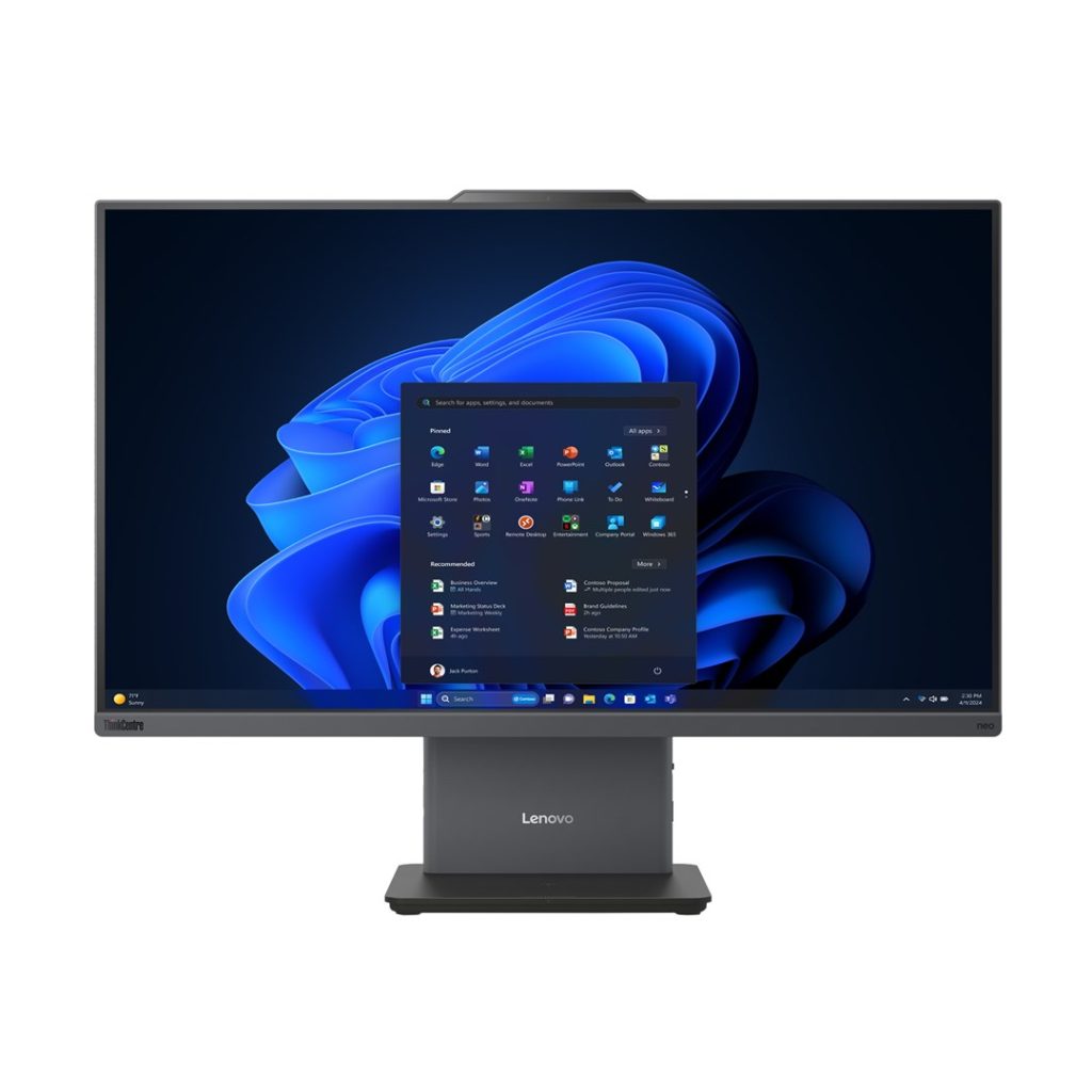 Lenovo ThinkCentre neo 50a 27 Gen 5 Intel Core 5 210H 68.6 cm (27") 1920 x 1080 pixels Touchscreen All-in-One PC 16 GB DDR5-SDRAM 512 GB SSD Windows 11 Pro Wi-Fi 6 (802.11ax) Grey