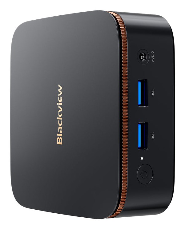 Blackview MP20 Mini PC with Ryzen 3 3300U, 8GB RAM, 256GB SSD, Windows 11 Pro, black