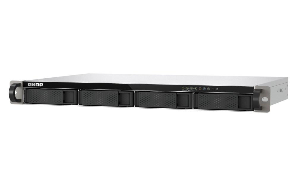 QNAP TS-433eU NAS Rack (1U) Cortex-A Cortex-A55 4 GB 0 TB QNAP Turbo System Black