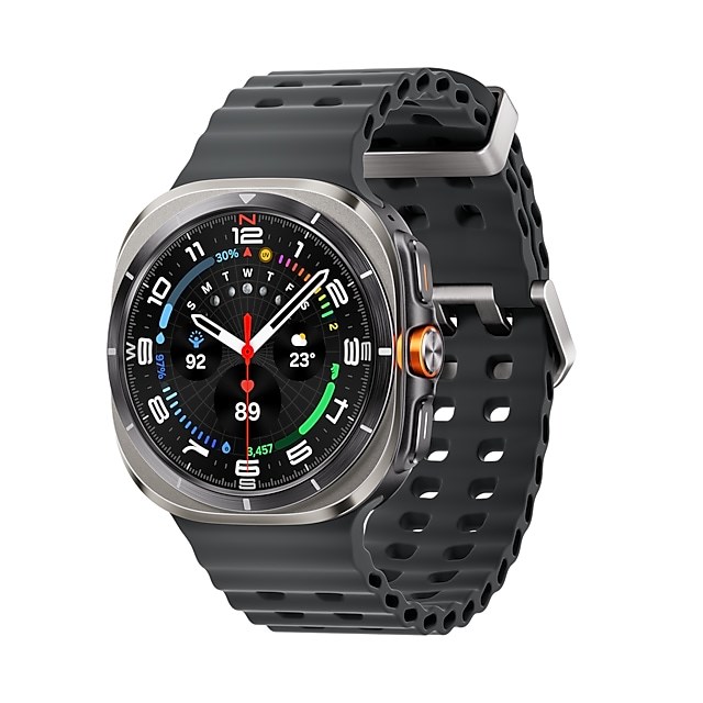 Samsung Galaxy Watch Ultra 3.81 cm (1.5") AMOLED 47 mm Digital 480 x 480 pixels Touchscreen 4G Silver, Titanium Wi-Fi GPS (satellite)