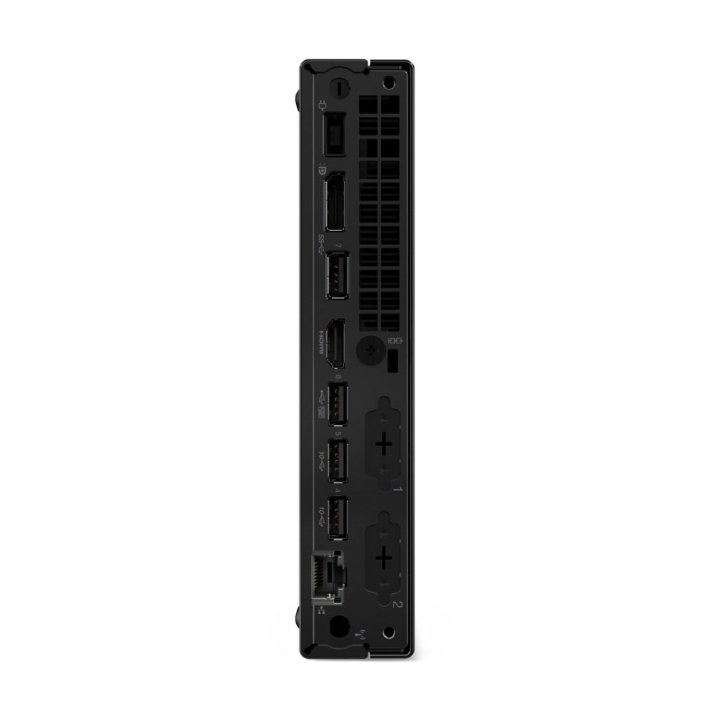 Lenovo ThinkCentre M70q Gen 5 Intel® Core™ i3 i3-14100T 8 GB DDR5-SDRAM 256 GB SSD Windows 11 Pro Mini PC Black