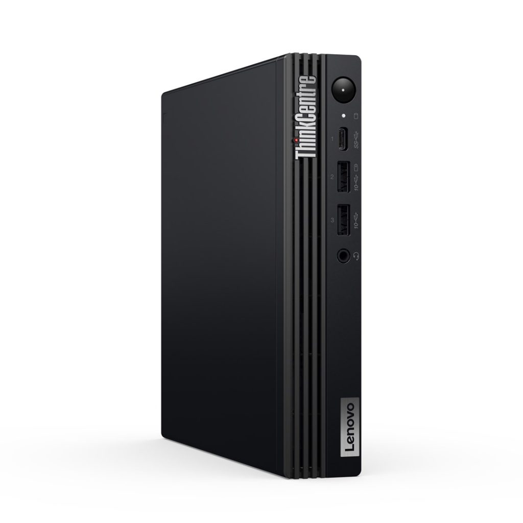 Lenovo ThinkCentre M70q Gen 5 Intel® Core™ i3 i3-14100T 8 GB DDR5-SDRAM 256 GB SSD Windows 11 Pro Mini PC Black